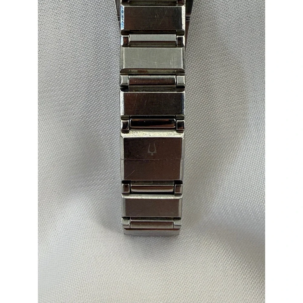 Bulova Womens Diamond Accent Stainless Steel Watch Silver Tone C8671383